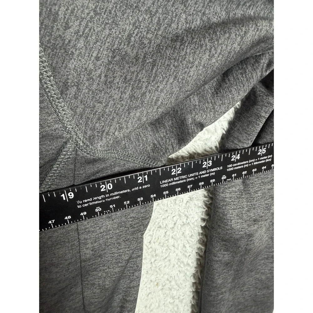 The North Face Jacket Mens M Gray Full Zip Fleece Softshell Hiking Advertising